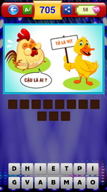 Đáp án đuổi hình bắt chữ - Hỏi gà đáp vịt